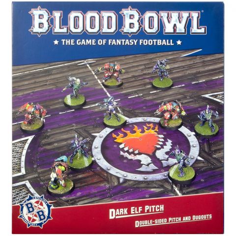 Blood Bowl: Dark Elf Pitch and Dugouts